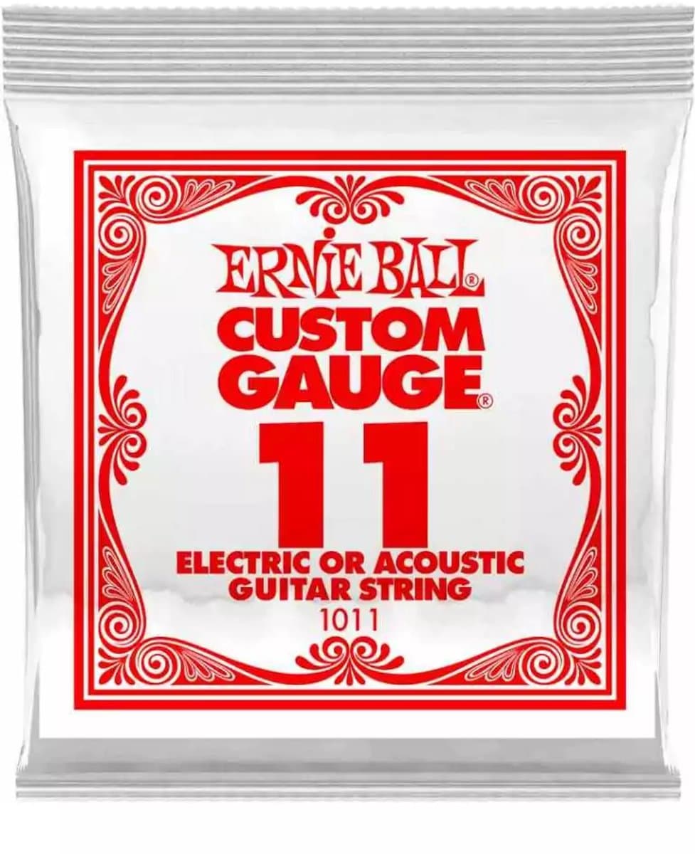 Refill per 6/ERNIE BALL/ELECTRIC STRINGS/Plain steel 011 — afbeelding 1