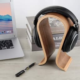Koptelefoon Houder - Houten Koptelefoonhouder - Universele - Standaard voor koptelefoon - Luxe Headset Stand Universeel - Premium - Ergonomische Holder voor gaming headset — thumbnail 3