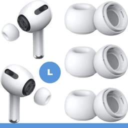 Oordopjes geschikt voor Apple Airpods Pro 1/2 - Vervanging Tips in maat Large - 3 Paar - KELERINO. — thumbnail 4