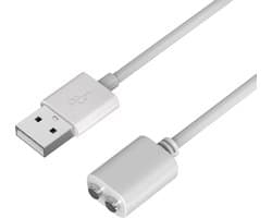 Universele USB magnetische oplaadkabel van 1 m (6 mm), compatibel met tandenborstels, smartwatches en massagespeeltjes.