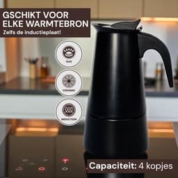 Royal Swiss® Percolator 4 Kops – RVS Espressopot – Italiaanse Koffiezetter — thumbnail 3
