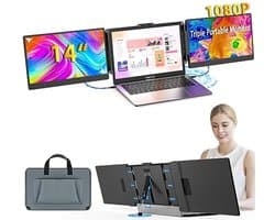 Draagbare Monitor 14 inch - Full HD 1080p Scherm voor Laptop - Ideaal voor Multitasking