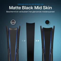 Playstation 5 Pro Faceplates Digital Edition (niet geschikt voor standaard PS5 & PS5 Slim) - Inclusief Mid Skin - Accessoires - Faceplate - Cover - Plate - Skin - Zwart — thumbnail 3