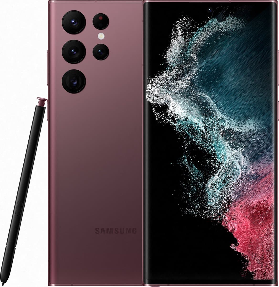Samsung Galaxy S22 Ultra 5G - 128GB - Burgundy — afbeelding 1