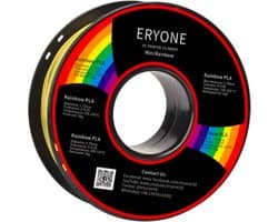 Eryone - mini-Regenboog - PLA Filament - 1Kg 1.75mm - Voor 3D-printer en 3D-pen - Rainbow