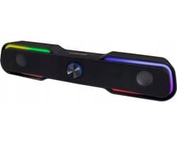 Esperanza Soundbar voor PC en Laptop - Computer Speakers met Volumeregeling - USB Aansluiting en LED Lichten - EGS101