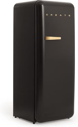 CREATE - Koelkast in retrostijl - Zwart - Handvat Hout - FRIDGE RETRO 281L — thumbnail 5