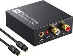 Digitaal naar Analoog Audio Converter DAC – SPDIF / Toslink naar RCA & 3.5mm Jack – Optische Coaxiale Audio Omzetter voor TV, PS4, Xbox en Versterker — thumbnail 1