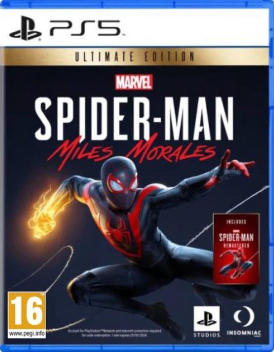 PlayStation 5 : Marvelâ€™s Spider-Man: Miles Morales Ultim VideoGames Great Value — afbeelding 1