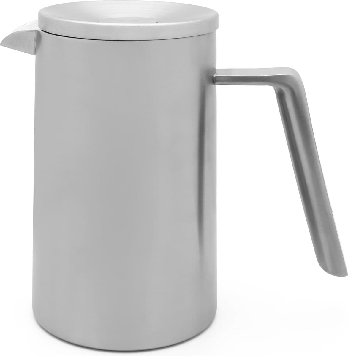 Leopold Vienna - French Press cafetière San Marco dubbelwandig 1L mat RVS — afbeelding 1