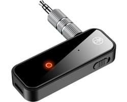 DrPhone OZ2 – 2 In 1 RX/TX Transmitter - Bluetooth 5.0 - Draadloze Zender En Ontvanger – Multifunctioneel – Zwart