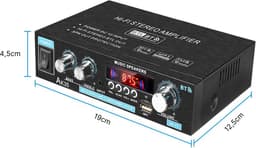 HIFI Bluetooth Power Amplifier | 400W | Versterker | Stereo Versterker | Mediaspeler — thumbnail 2