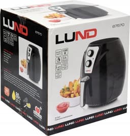 LUND Professional airfryer vetvrije friteuse 2.4L - 1300W - 67570 - zwart — thumbnail 9