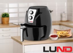 LUND Professional airfryer vetvrije friteuse 2.4L - 1300W - 67570 - zwart — thumbnail 6