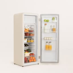 CREATE - Koelkast in retrostijl - Gebroken wit - Handvat Marmer - FRIDGE RETRO 281L — thumbnail 5