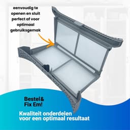 Fixem® Geschikt voor Samsung DC6103902A, DC6103634A droger filter pluizenfilter, pluizenzeef - 308x158x57mm - 1 Stuk — thumbnail 8
