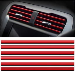 Auto Ventilatiesleuf Decoratie - 20 Stuks - Auto Ventilatierooster Styling - Gieten - Doe-het-zelf - Interieur Decoratie - Strips Ventilatierooster — thumbnail 1