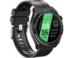 Smartwatch-met HD Touchscreen-Stappenteller - Hartslagmeter - Slaapmonitor - Multisport -Calorie Teller- Geschikt voor Android en iOS - Zwart