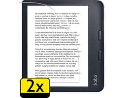 Screenprotector - Folie Geschikt voor Kobo Libra 2 - 2 Stuks - Ultra Clear - Bescherm Folie - Soft TPU - Screen Protector