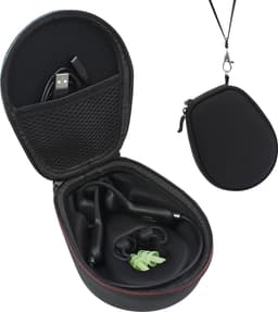 YONO Beschermhoes geschikt voor Shokz OpenRun - Pro - 2 - Mini - OpenMove - AfterShokz Aeropex - Trekz - Titanium - Air - Hard Case - Hoesje - Zwart — thumbnail 1