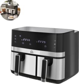 Airfryer XXL - Groot - 5.2 liter - Heteluchtfriteuse - Antiaanbak - Zwart — thumbnail 1