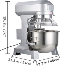 Professionele Mixer - Elektrische - RVS - 3 Standen - 28 L — thumbnail 3