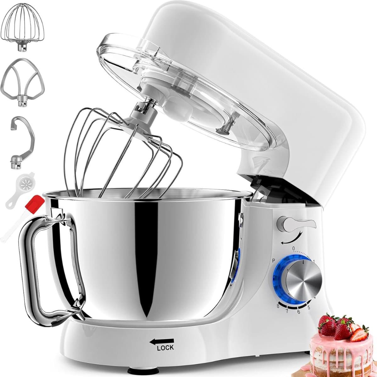 Lexium Deegmachine - Kneedmachine - Deegmixer - Keukenmixer - Keukenmachine — afbeelding 1