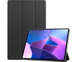 Cazy tablet Hoes geschikt voor Lenovo Tab P12 Pro - TriFold Bookcase - Zwart
