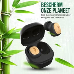 HOUSE OF MARLEY Smile Jamaica TWS SB EM-JE124-SB In-ear Draadloze oordopjes Met Noise-cancelling Zwart — thumbnail 5