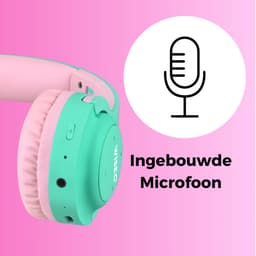 WiseQ HERO Kinderkoptelefoon – Koptelefoon Kids Meisje – Draadloze Bluetooth Hoofdtelefoon met 13dB Demping – 38u Bluetooth – Roze - Unicorn/Bubblegum — thumbnail 6