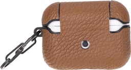 Charmant Style -Airpodshoesje leer - Airpods case - Airpods hoesje leer-Leren hoesje geschikt voor Apple Airpods Pro 2 en 1 - Leren - Beschermend Hoesje- Bruin — thumbnail 1