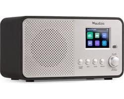 DAB radio - Audizio Avio DAB radio met Bluetooth - DAB+ - FM - USB - 20 voorkeurszender - Zilver
