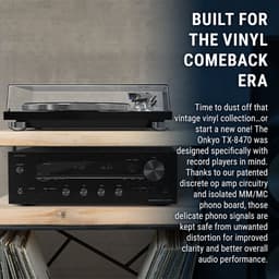 Onkyo TX-8470 netwerk stereo receiver met DAB+ en FM RDS radio — thumbnail 3