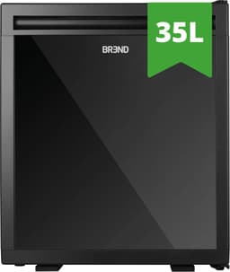 Mini Koelkast Vrijstaand 35 Liter – Tafelmodel Fridge met Instelbare Temperatuur – Minibar met Verstelbare Deurrichting – Zwart - BREND BR-2226 — thumbnail 1