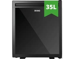 Mini Koelkast Vrijstaand 35 Liter – Tafelmodel Fridge met Instelbare Temperatuur – Minibar met Verstelbare Deurrichting – Zwart - BREND BR-2226