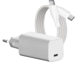 Snellader met usb-c kabel 3 meter - 65 Watt - Geschikt voor Dell, HP, MacBook, Samsung, iPhone 16 etc