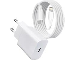 Snellader geschikt voor iPad / iPhone 14 13 12 11 Oplader 2 Meter USB Kabel Set