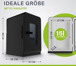Equivera Mini Fridge for Drinks - Kleine Koelkast - Mini Koelkasten - Minibar - Mini Fridge - Mini Koelkast - Mini Koelkastje - Must have voor in Huis! — thumbnail 2