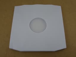 100 LP BINNENHOEZEN DELUXE WIT PAPIER + ANTISTATISCHE BESCHERMING (90gr papier, TOP KWALITEIT) - hoezen lp's, inner sleeves, binnenhoes met plastic folie, maxi's, maxi-single, vinyl platen, 12", 12 inch — thumbnail 1