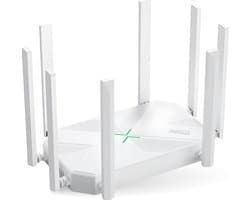 Phreeze 4K Router - Wifi Versterker - 300 Meter Bereik - Dual Band - 1200 MBPs - Wi-Fi Repeater - Access Point - Wit