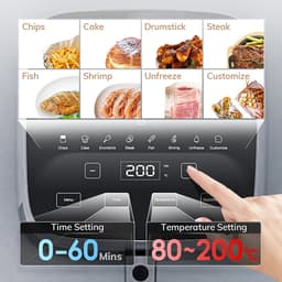 Airfryers - Airfryer - heteluchtfriteuse - Luchtfriteuse - 5L - 1450W — thumbnail 6