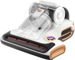 Dual-Cup Smart Anti-Mijt Stofzuiger Voor Bed, 13KPa Zuigkracht, 55 Celsius Hete Lucht, UV Licht, 99,9% Verwijdert Mijten, 0,5L Stofbeker