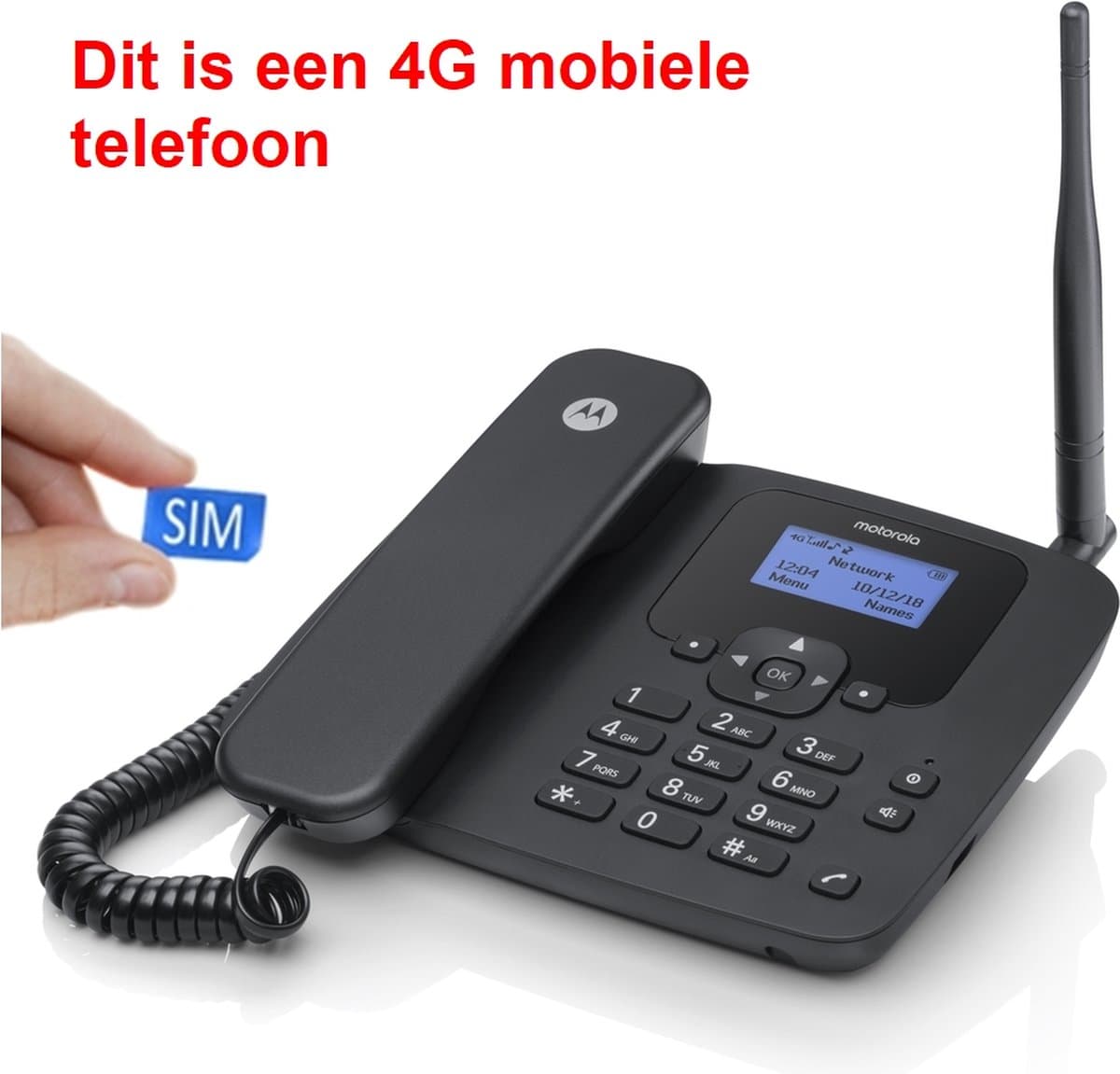 4G Bureau-telefoon - geen vaste lijn nodig - bellen via 4G mobiel netwerk - 410 — afbeelding 1