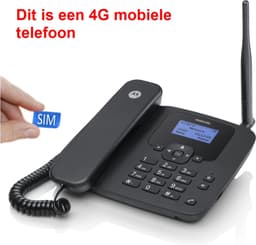 4G Bureau-telefoon - geen vaste lijn nodig - bellen via 4G mobiel netwerk - 410 — thumbnail 1