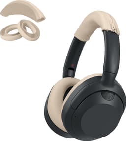 kwmobile siliconen cover voor koptelefoon - geschikt voor Sony ULT WEAR / WH-ULT900N - Voor band en oorpads - 3x in beige — thumbnail 4