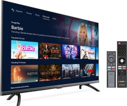 STRONG - 40” Full HD TV (100 cm) SRT40FD5553 - Connected TV met Android TV - Chromecast - Google assistant - Wifi - Bluetooth - HDR - NETFLIX - Drievoudige tuner - 3 HDMI-poorten (1 ARC) + 2 USB-poorten + Mini-AV + Antenne/Sat Jack - Zwart — thumbnail 1