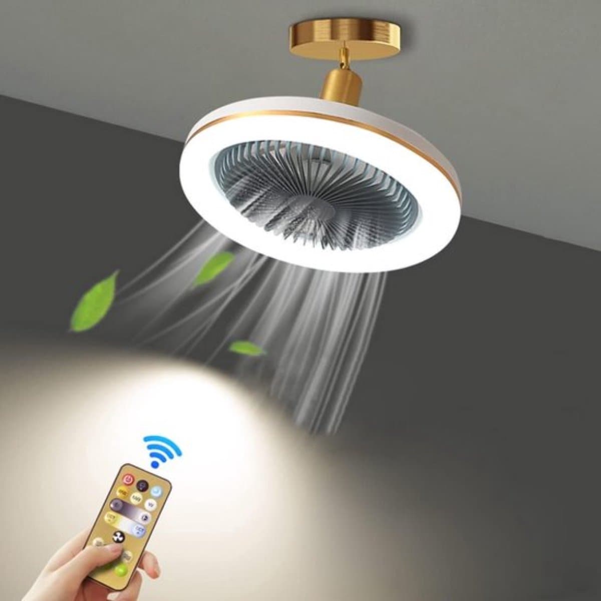 Plafondlamp Met Ventilator - Plafondlamp Met Ventilator LED - Plafondventilator - Ventilator Afstandsbediening - App - LED — afbeelding 1