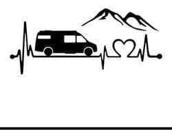 Zwart Grootte:20*9cm Sprinter Camper Van Gestanst Vinyl Decal Auto Sticker Waterdicht Auto Decors Op Carrosserie Bumper Achterruit Laptop