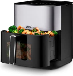 Ufesa Phoenix 6L Enkel Vrijstaand 1800 W Heteluchtfriteuse Zwart, Roestvrijstaal — thumbnail 8
