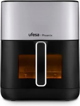 Ufesa Phoenix 6L Enkel Vrijstaand 1800 W Heteluchtfriteuse Zwart, Roestvrijstaal — thumbnail 7